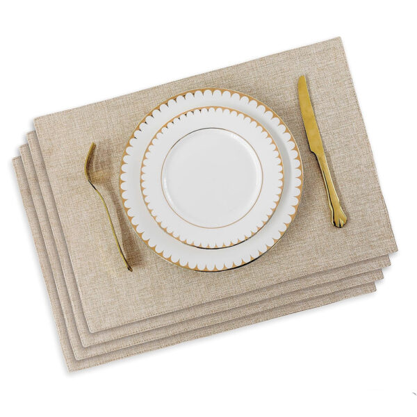 Placemats Set of 4 Heat Resistant Dining Table Place Mats